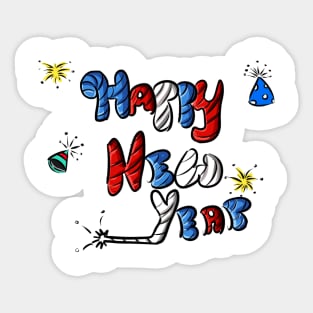 Happy New Year Sticker